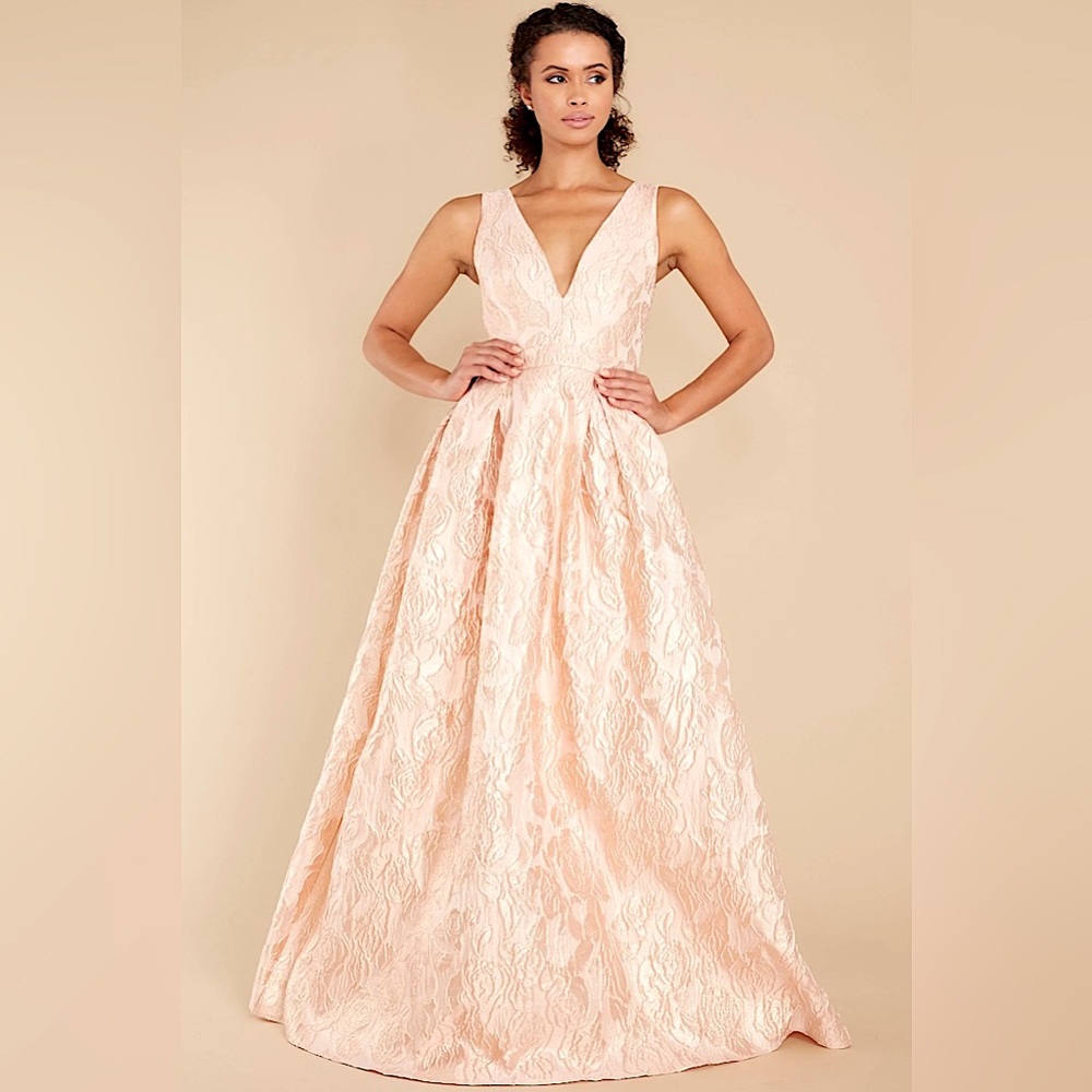 Brand New “Your Own Fairytale” Rose Gold Gown